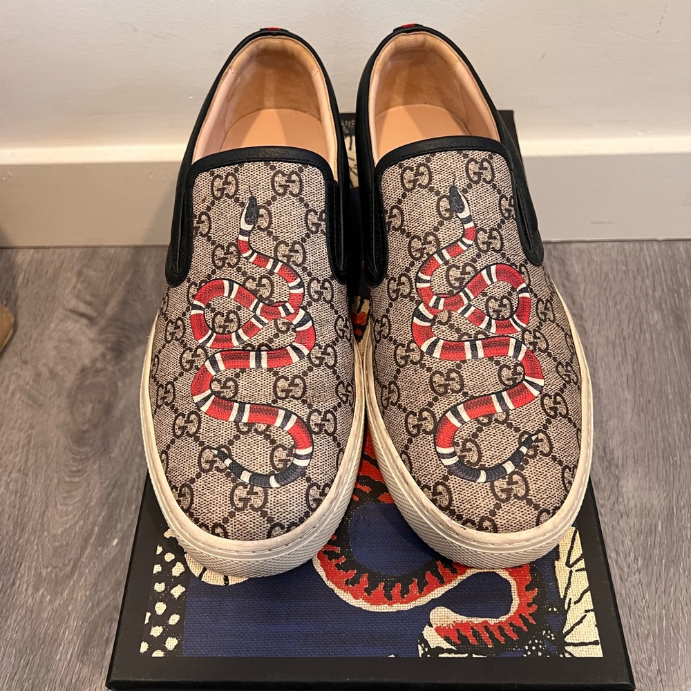 Gucci Slip-On Sneakers with Box